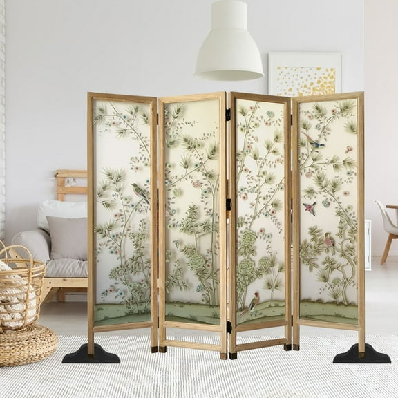 FRCOLOR  2 Pcs Screen Partition Bracket Room Divider Display Stand Black