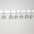 thumbnail image 5 of Washranp 12Pcs Shower Curtain Hooks Rings,Stainless Steel Rust Resistant Rhinestones Curtain Hanger for Shower Curtains Clothing, 5 of 5
