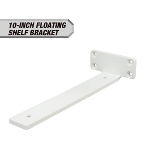 Hyper Tough 10x4 Floating Shelf Bracket, White
