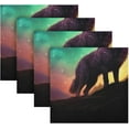 thumbnail image 5 of GZHJMY Wolf Cloth Napkins Set of 4,Reusable Washable Polyester Dinner Table Napkins for Kitchen,Dining,Restaurant,Party Decoration, 5 of 7