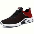 thumbnail image 4 of Men's Stability Road Running Shoes, Lace-Up Low Top Sneakers with Geometric Pattern, Sport Outdoor Footwear with Fabric Upper/Insole, Rubber Sole for All Seasons, 4 of 7