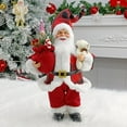 thumbnail image 4 of Todaioua Christmas Sitting Santa Hand Crafted Coat Santa Claus Figurines Doll with Gift Bag and Presents Christmas Decoration for Home Office Table Xmas Party Ornament Gift, 4 of 4