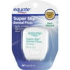 Equate Super Slip Mint Waxed Dental Floss, 54.7 yd