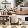 thumbnail image 4 of Abstract Reading ThinkerStatue – Modern Art Figurine for Home & Office Decoration, Beige, 4 of 6