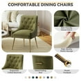 thumbnail image 6 of SEYNAR Modern Velvet Dining Chairs Set of 2, Tufted Back Accent Chair for Living Room,Mint Green, 6 of 6