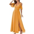 thumbnail image 1 of EGNMCR Robes d'Été Femmes Tendance Robe Décontractée pour Femme Ajustée Plissée Sans Manches Robe Asymétrique à Col Coloré, 1 of 5