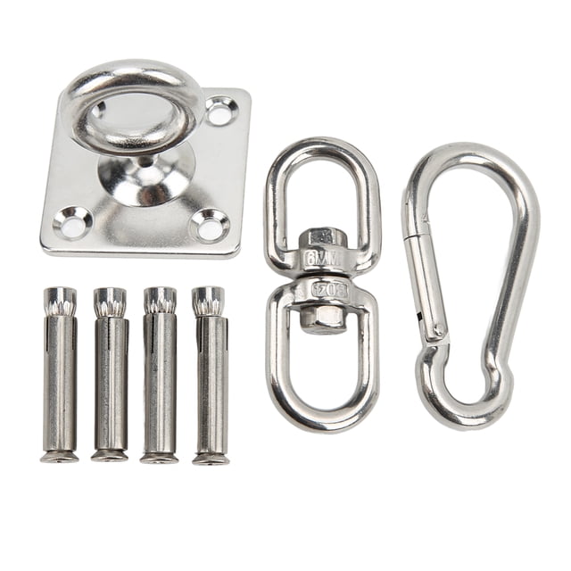 Kit para colgar hamacas Ultimate, kit para colgar hamacas de acero inoxidable, resistentes, giratorias, para columpios, integración perfecta
