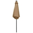 thumbnail image 2 of vidaXL Garden Parasol Sand White Polyester, Aluminum 106.3 in diameter, 2 of 27