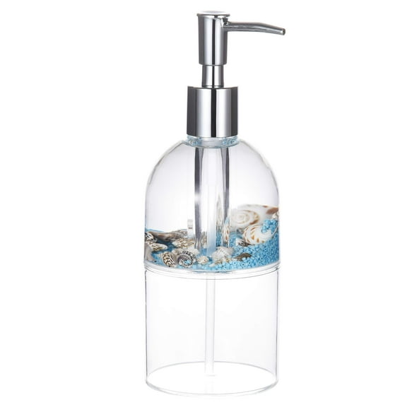 Locco Decor Acrylic Liquid 3D Floating Motion Bathroom Kitchen Soap Dispenser Conch