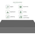 thumbnail image 6 of 60x84 Inch Gray Rectangle Tablecloths Morandi Series Heavy Duty Washable Fabric Table Cloth Waterproof Durable Solid Table Cover for Kitchen Dining Party Buffet Home Picnic Wedding, 6 of 7