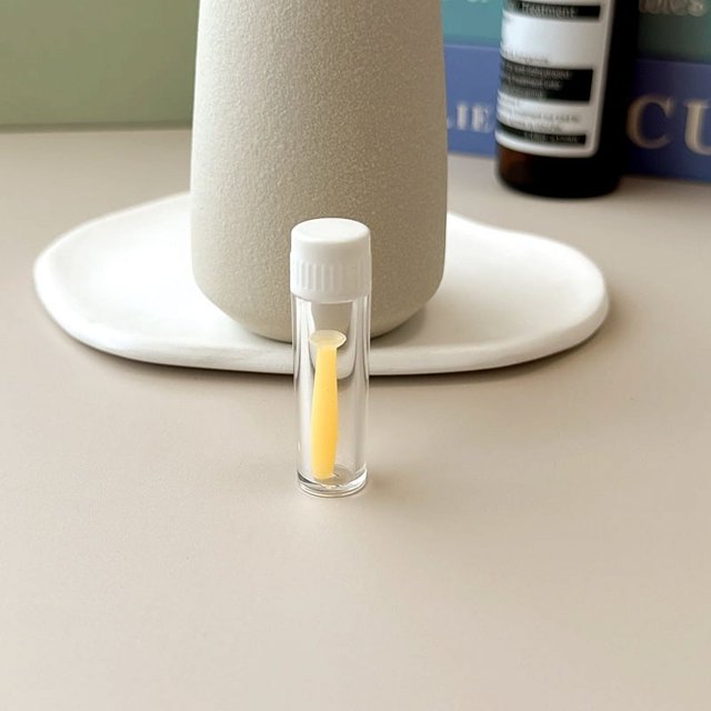 Varilla de succión para lentes de contacto rígidas RGP de silicona integrada, sólida y resistente, para uso en color transparente