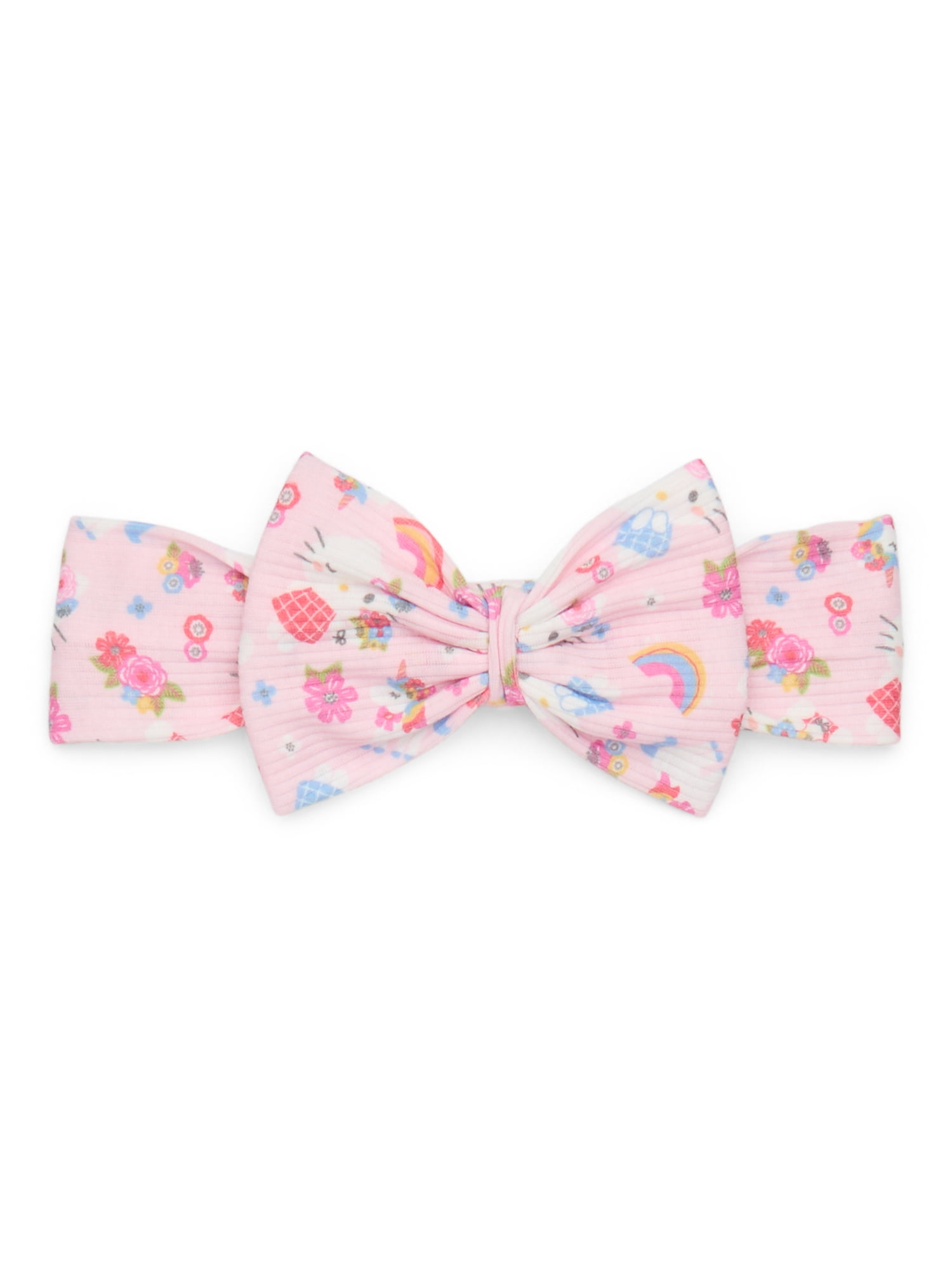 Hello Kitty Baby Girl Allover Print Tutu Dress with Matching Bow Headband, Sizes 0/3M-24M