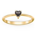 thumbnail image 2 of Bague Pierre de Naissance Cœur - Quartz Fumé (Juin), 2 of 6