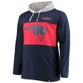 thumbnail image 2 of Men's Navy New England Patriots Big & Tall Logo Hoodie Long Sleeve T-Shirt, 2 of 3