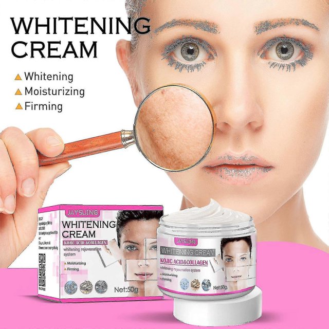 Crema facial con ácido kójico, crema hidratante antiarrugas para la piel, aclara el tono de la piel y atenúa las manchas, crema rejuvenecedora con melanina -4142710110733