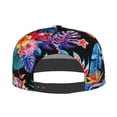 thumbnail image 4 of Gaeub Tropical Palm Leaves Flat Bill Snapback Hats Baseball Caps with Adjustable for Running Workouts and Outdoor Activities, 4 of 9