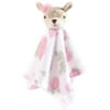 Hudson Baby Infant Girl Animal Face Security Blanket, Fawn, One Size