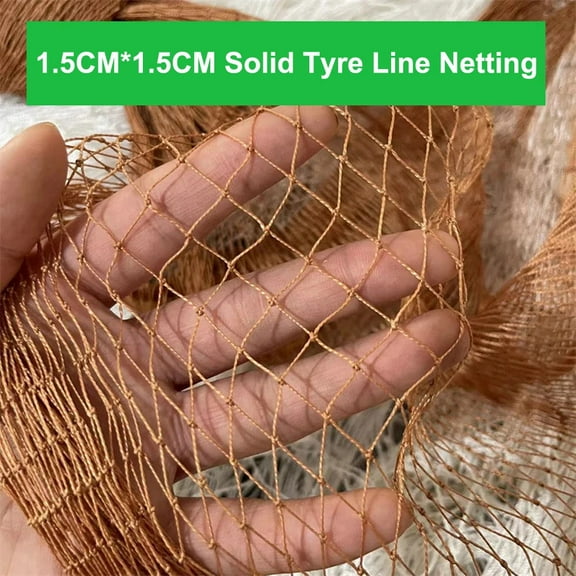 Brown Nylon Netting-Solid Tyre Line Net Mesh for Anti Bird Netting,Fruits and Vegetables Protective Mesh,Garden Net Chicken Net