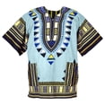 thumbnail image 7 of Africa Print Tee, Plus Size Dashiki Unisex Cotton Tunic Tops with Geometric Patterns and Breathable Comfort, 7 of 7