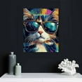 thumbnail image 4 of ZFLMY Cute Cat Art Modern Canvas Prints Wall Decor for Home, Living Room, Bedroom, Kitchen, Bathroom, Office - Mother's Day, Wedding, Christmas Gift Ideas 16x20in, 4 of 5