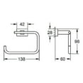 thumbnail image 4 of Grohe 40507001 Essentials Cube Porte-Papier Toilette Sans Couvercle en Chrome, 4 of 5