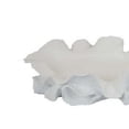thumbnail image 3 of 20 Inch Clam Shell Tabletop Decorative Bowl, Asymmetric Shape, White Resin, 3 of 5