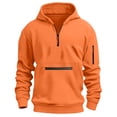 thumbnail image 5 of Yutgune Boys Quarter Zip Hoodie, Long Sleeve Hooded Sweatshirt with Pocket, Casual Fall Pullover, Ages 5-15, 5 of 6