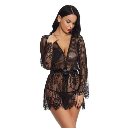 

Women Lingerie V Lace With Panty Teddy Sleepwear Deep Chemise Lingerie for Women Lace Lingerie for Women Role Playing Lingerie for Women