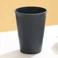thumbnail image 1 of Zhuge Vasos de paja de trigo irrompibles, juego de 4 vasos de plástico reutilizables, vasos para beber agua para cocina, camping, fiestas, gris oscuro, 1 of 5