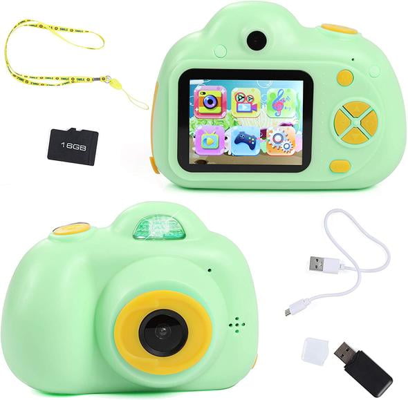 Videos and USB Card Reader Included Records and Digital Image Playback IQ Toy Digital Camera Gift for Kids- Takes Pictures 16 GB SD Card Mini Rechargable Camera Comes with USB Cable