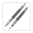 thumbnail image 1 of Spring Double End Nail Punch Set Center Hole Punch Spring Loaded Marker Metal Woodworking Drill Bit Door Pin Removal, 1 of 6