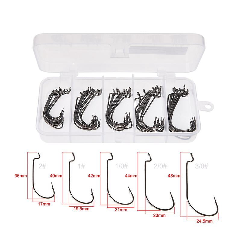 50pcs Offset Hook For Fishing