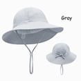 thumbnail image 2 of TOWED22 Baby Sun Hat Toddler Summer UPF 50+ Baby Girl Bucket Hat Wide Brim Beach Hats for Baby Boys Girls(G,XS), 2 of 7