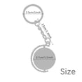 thumbnail image 2 of blue antarctica illustration map pattern metal connector key chain ring accessory en keyholder, 2 of 3