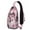 Tower (13)-new1_6, variant on Chest Bag Crossbody Shoulder Bag Adjustable Shoulder StrapHiking Sling Backpack for Hiking Dating Gym Cycling Working Tower Pink