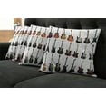 thumbnail image 2 of Ambesonne Music Throw Pillow Cover 4 Pack, Guitars Rock and Jazz, 20", Multicolor, 2 of 6