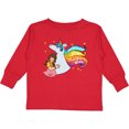thumbnail image 3 of Inktastic Embrace Your Magical Side Girl Hugging A Unicorn Boys or Girls Long Sleeve Toddler T-Shirt, 3 of 5