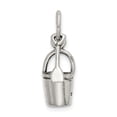 thumbnail image 3 of White Sterling Silver Charm Pendant 14 mm 7 Antiqued Sand Bucket And Shovel, 3 of 3