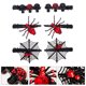 thumbnail image 5 of 6pcs Halloween Spider Hair Clips Rhinestons Spider Web Skull Clips Barrettes, 5 of 5