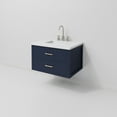 thumbnail image 6 of Castor 30 in W Blue Single Bath Vanity, White Quartz Top, and Faucet Set, 6 of 11