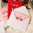 thumbnail image 3 of Tarjetas de Felicitación de Feliz Navidad, sobres de papel Kraft, tarjetas de papel en blanco personalizadas, tarjetas de invitación de Navidad para invitados, 10 piezas por juego, 3 of 4