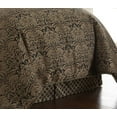 thumbnail image 3 of Sterling Creek Valencia 9-Piece Traditional Gold Black Floral Jacquard Woven Oversized Comforter Set, King, 3 of 4
