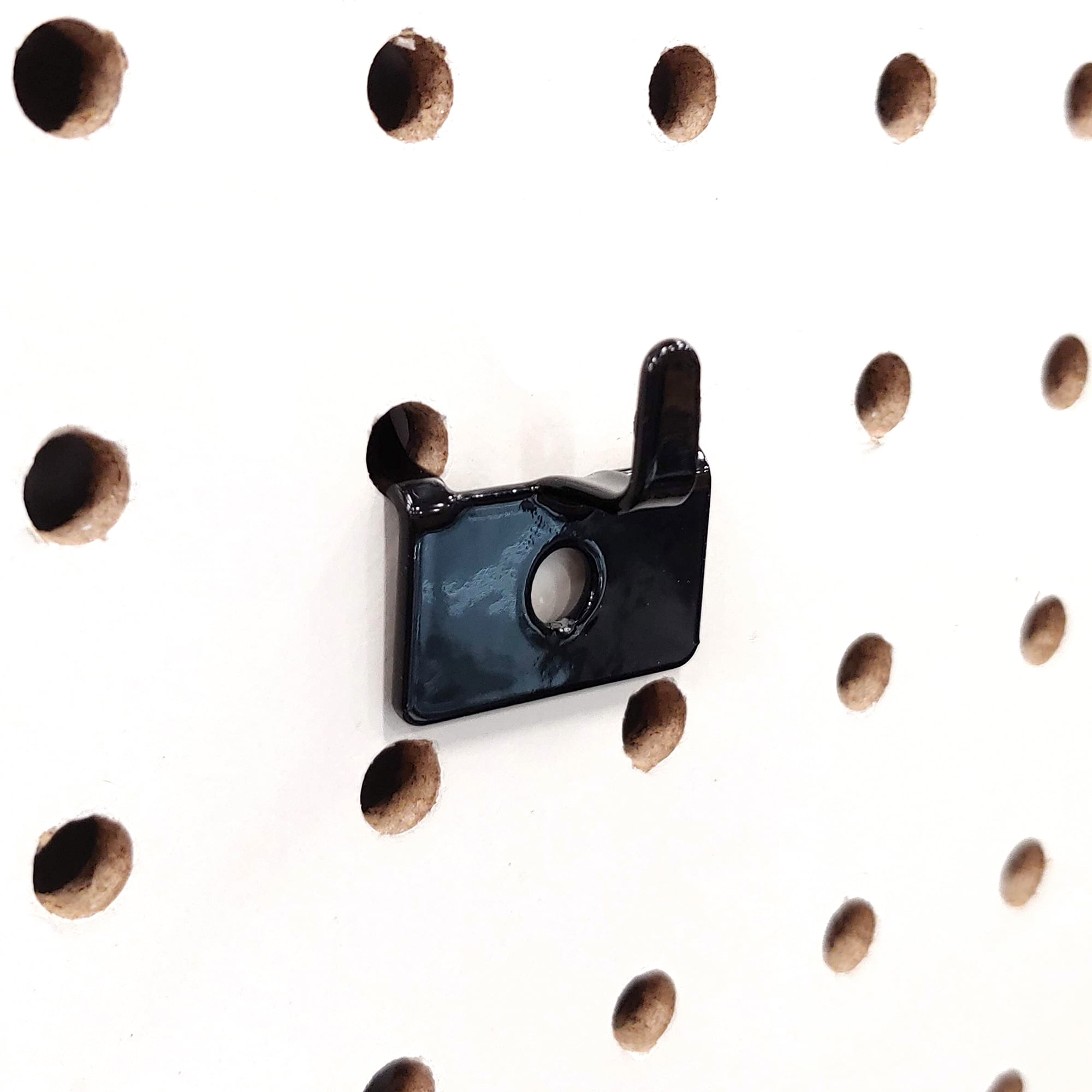 Black Pegboard Utility Notch Hook Picture Hanger for Slatwall & Peg