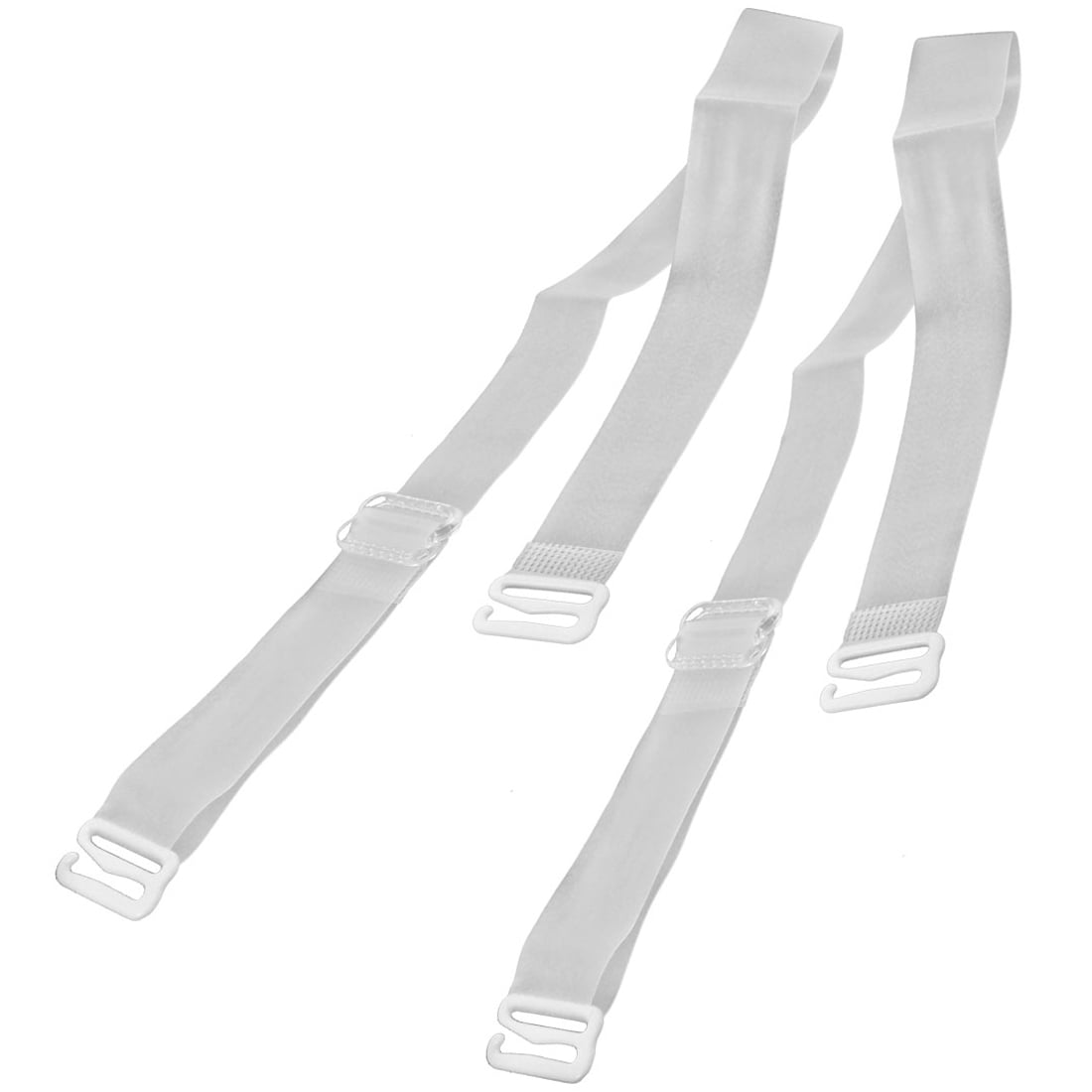 Ladies 1.5cm Width Clear White Adjustable Invisible Bra Straps 2 Pcs | Walmart Canada