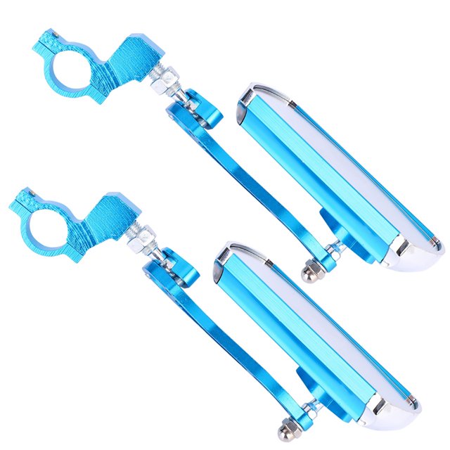 Espejo Retrovisor Para Bicicleta, Accesorios Duraderos Para Ciclismo De Alta Resistencia En Negro/rojo/azul, Bicicleta Resistente Con Múltiples Agujeros Para Manillar De 22,2mm Cergrey Back View Mirror