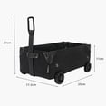 thumbnail image 4 of Caja de pañuelos para coche de camping, carro de la compra plegable de lona DIY (negro) Ndcxsfigh Para Estrenar, 4 of 5