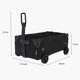 thumbnail image 4 of Carro Plegable De Lona De Bricolaje Caja de pañuelos para coche de camping, carro de la compra plegable de lona DIY (negro), 4 of 5