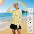thumbnail image 5 of FORMRS Womens Long Sleeve Shirts UPF 50+ Sun Protection Quick Dry Fishing Hiking Tops, Size S-2XL, Yellow Rubber Ducks, 5 of 8