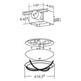 thumbnail image 7 of Hunter New Halcyon Bathroom Ventilation Exhaust Fan and Light, Chrome, 7 of 7