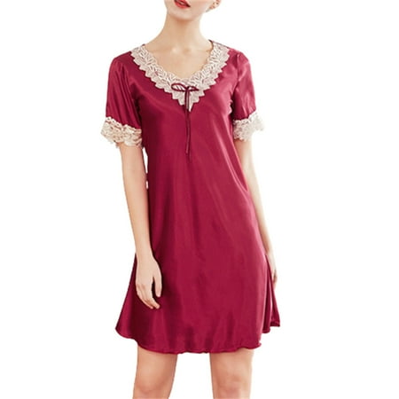 

Pajamas Home Pajamas Comfortable Pajamas Casual Wear Women s Pajamas Are Made Of High-quality Materials XL 1026 Burgundy